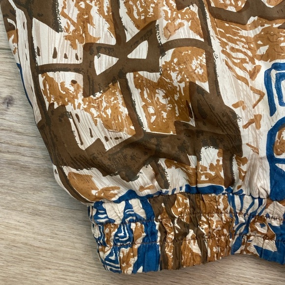 Vintage Aztec Silk Bomber‎ Jacket - Picture 7 of 16